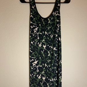 TOPSHOP camo bodycon dress